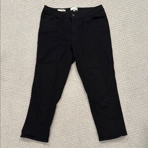 Women's Universal Thread High Rise Slim Straight Black Jeans 12S